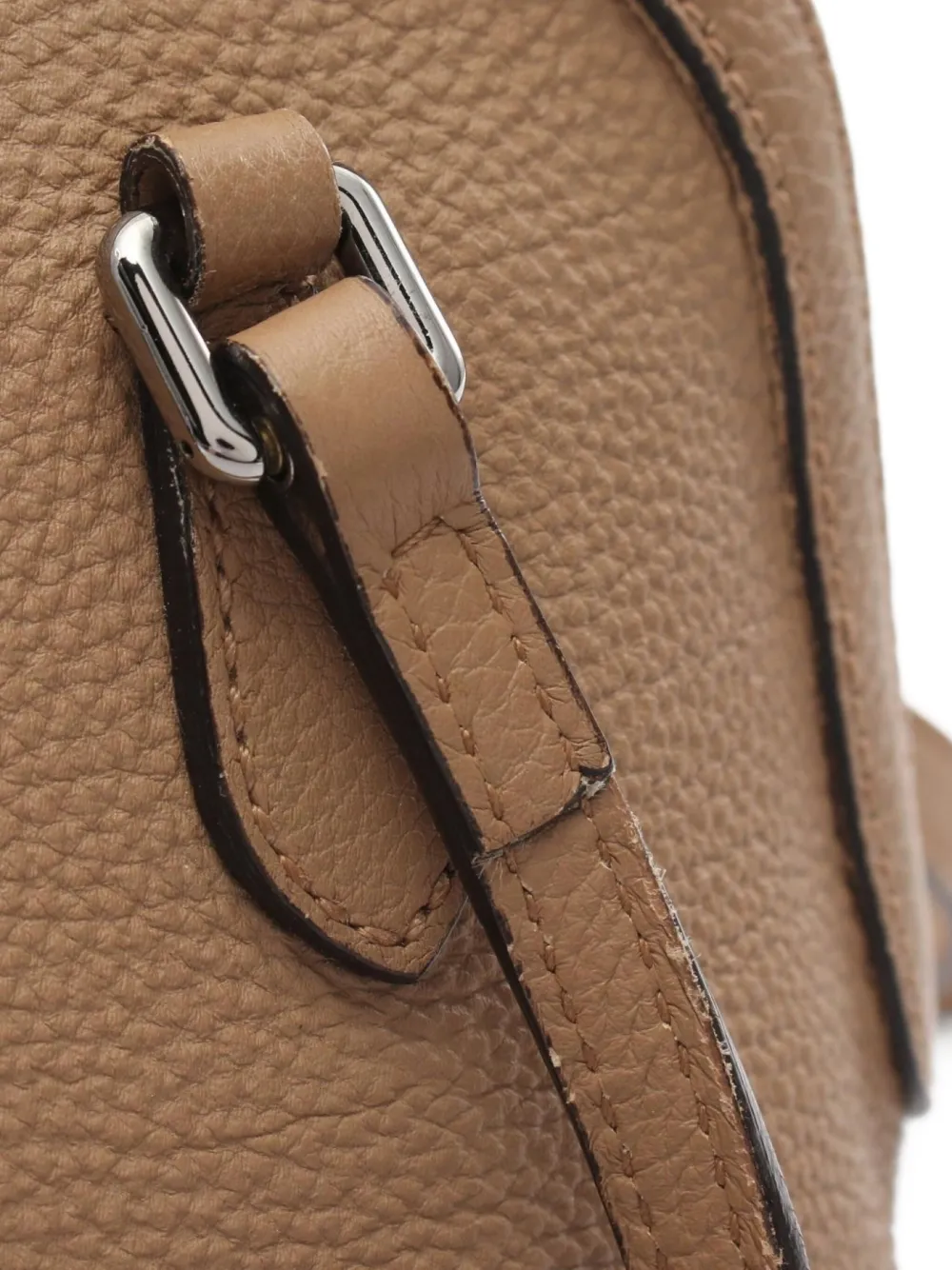Pre-owned Gucci 2000s Logo-embossed Two-way Handbag In Neutrals