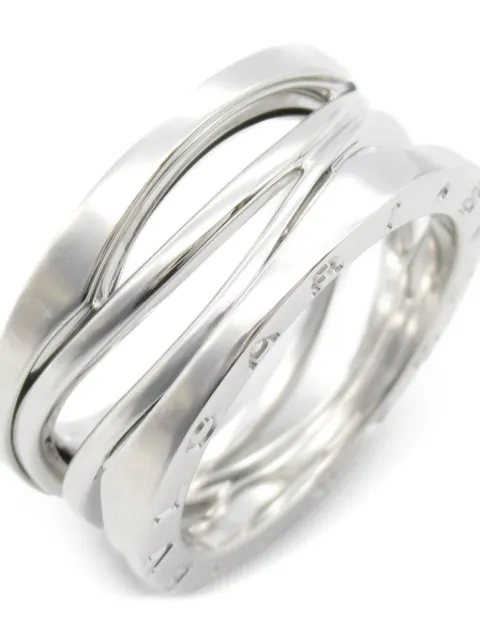 Bvlgari Pre-Owned 2010s 18K white gold B.zero1 ring