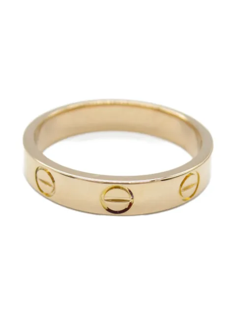 Cartier 2010s 18K rose gold mini Love ring