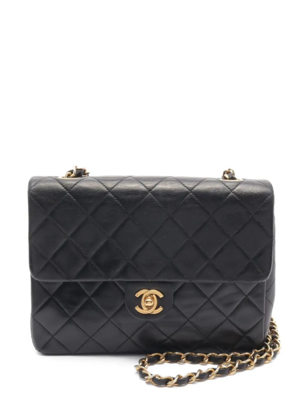 CHANEL Pre-Owned 1989-1991 クラシック フラップ ショルダーバッグ ミニ - ブラック CHANEL Pre-Owned 1989-1991 クラシック フラップ ショルダーバッグ ミニ - ブラック