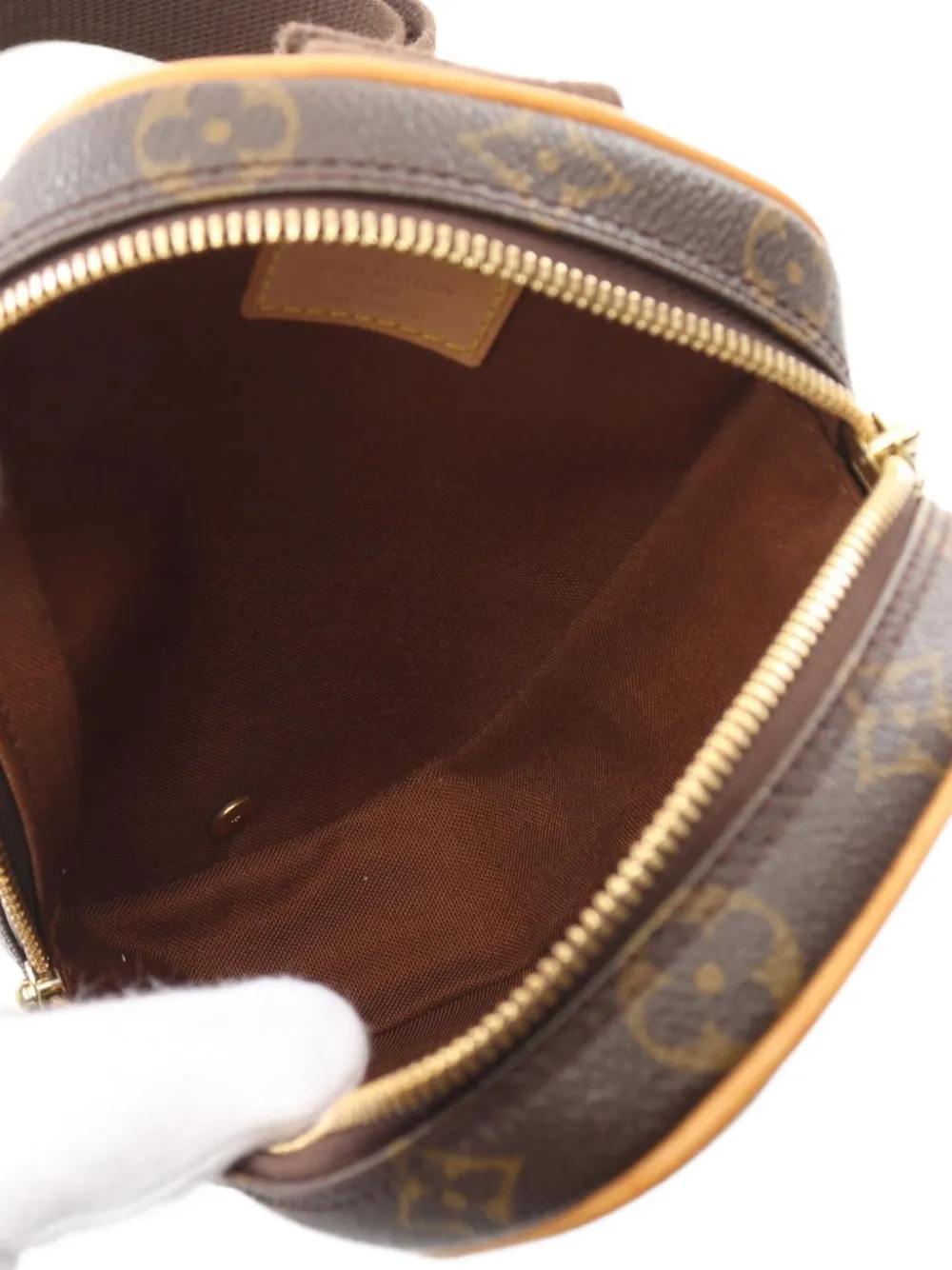 Pre-owned Louis Vuitton 2000s Pochette Ganju Pochette Bag In Brown