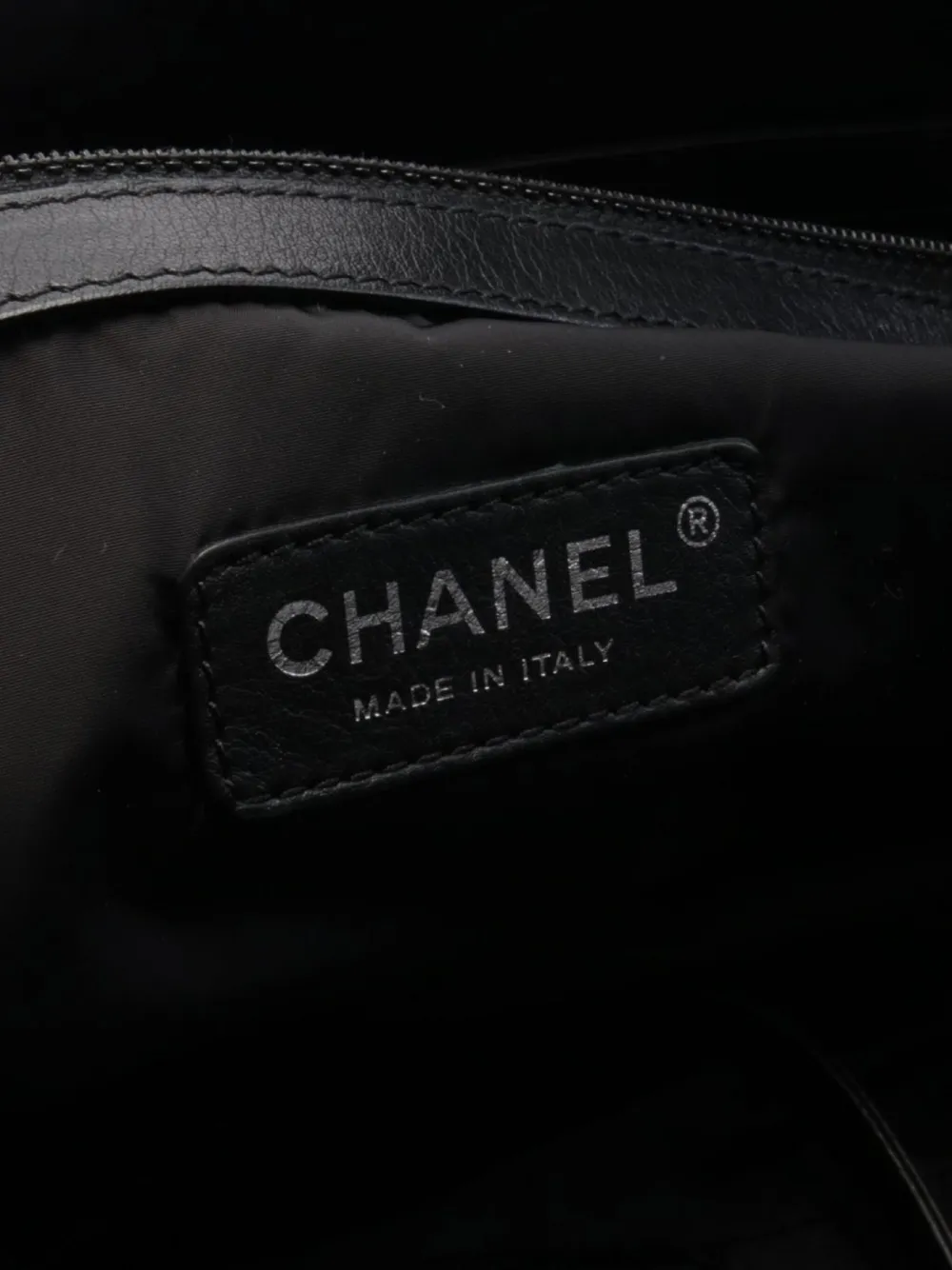 Pre-owned Chanel 2013-2014 Coco Mark Tweed Handbag In Black