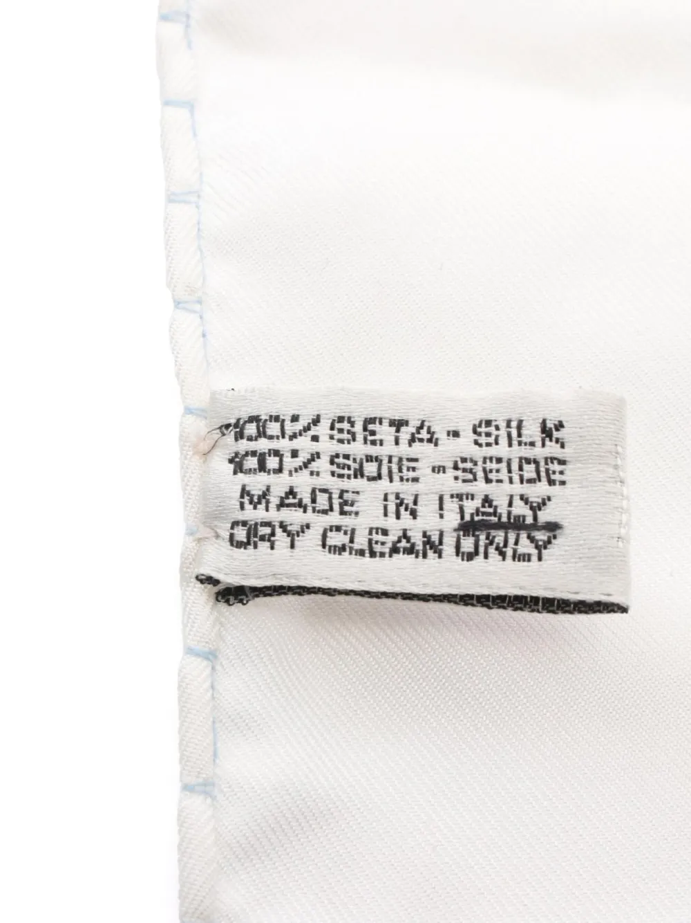 Pre-owned Chanel 1986-1988 Snowflake-print Scarf In White