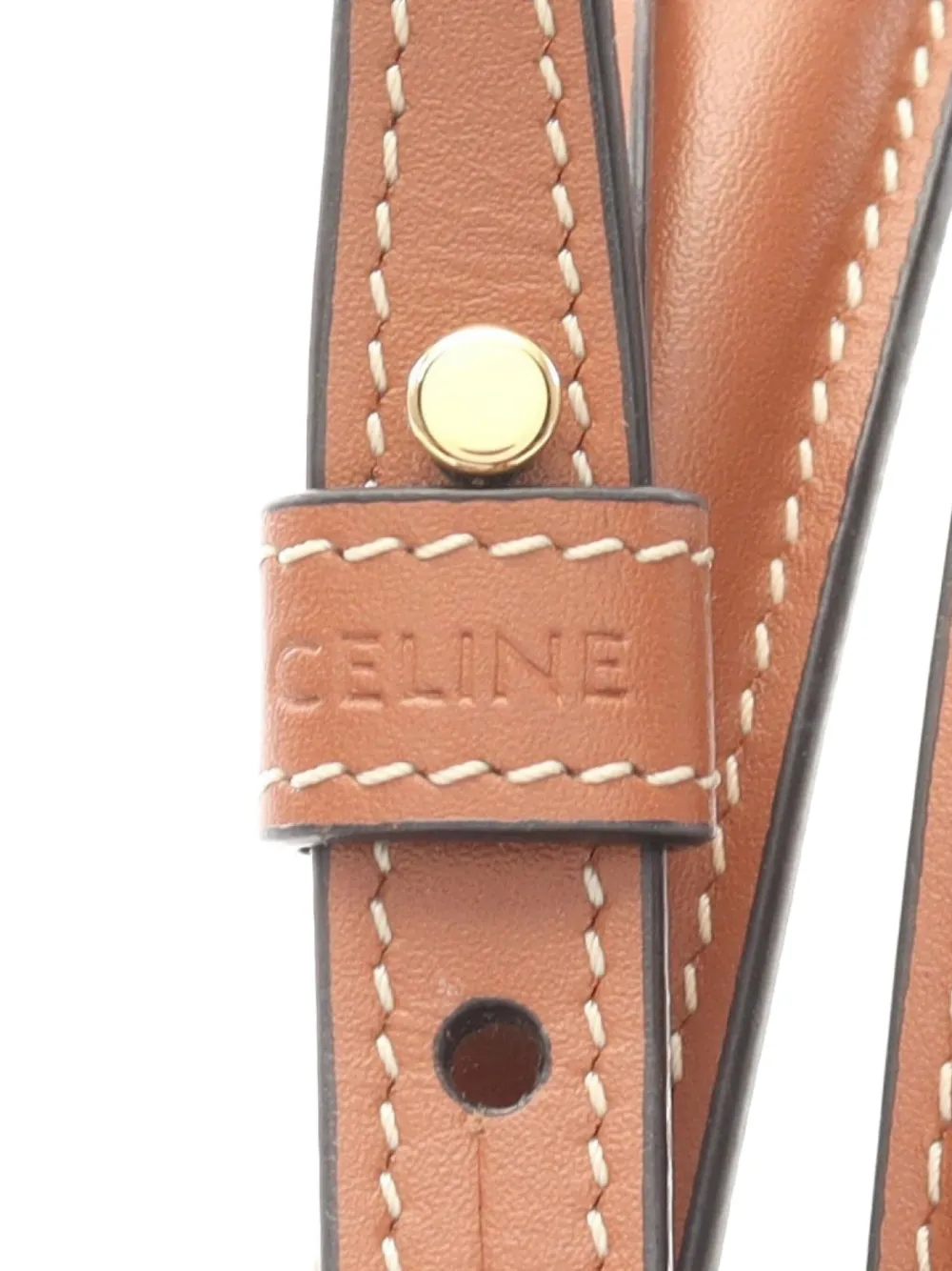 Pre-owned Celine 2000s Mini Vertical Cabas Tote Bag In Neutrals