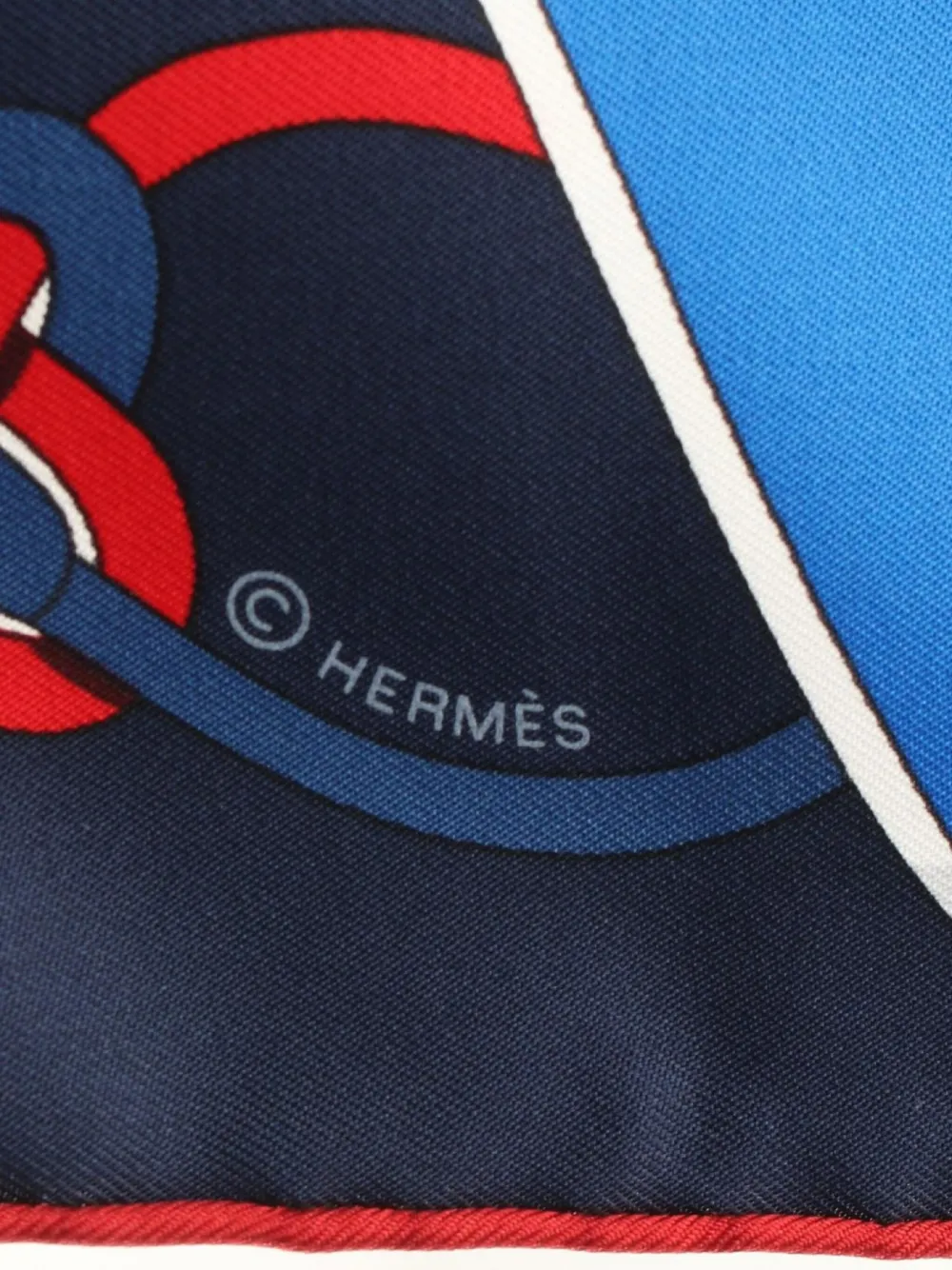 Hermès Pre-Owned 2010s Flots Fleurs et Frontaux scarf | Image 2