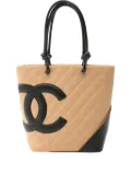 CHANEL Pre-Owned 2004-2005 Cambon medium handbag - Neutrals
