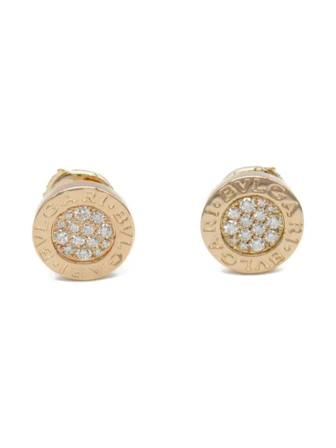 Bvlgari Pre-Owned aretes Bvlgari Bvlgari en oro rosa de 18kt con diamantes 2010