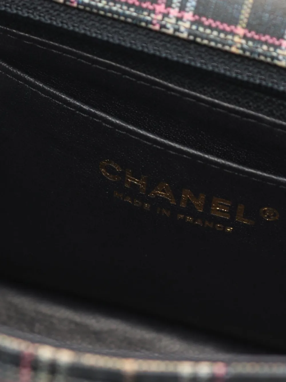 Pre-owned Chanel 2019 Mini Matelasse Chain Handbag In Black