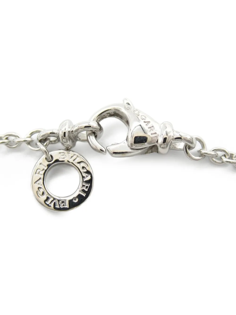 Pre-owned Bvlgari 2010s Bulgari Bulgari Diamond Necklace In 银色