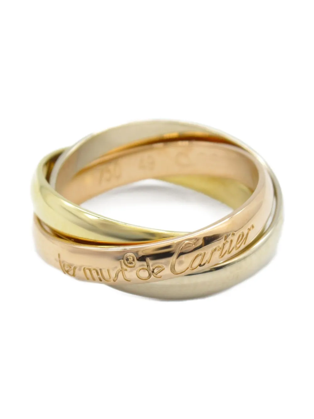 Cartier 2010s トリニティ リング 18Kゴールド - ゴールドトーン Cartier 2010s トリニティ リング 18Kゴールド - ゴールドトーン