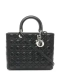 Christian Dior Pre-Owned 2010s Cannage Lady Dior two-way handbag - Black
