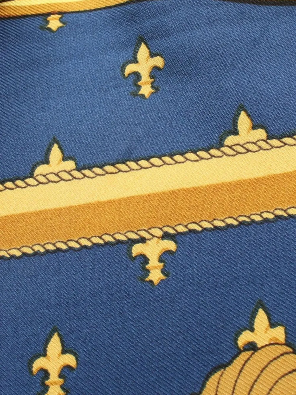 Pre-owned Hermes 2010s Selles A Housse Scarf In Blue