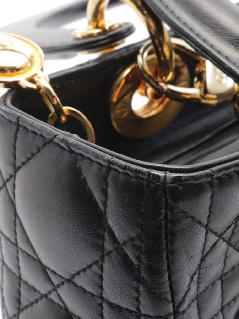 Christian Dior ブラック ハンドバッグ Christian Dior Pre-Owned 2010 レディ ディオール ハンドバッグ