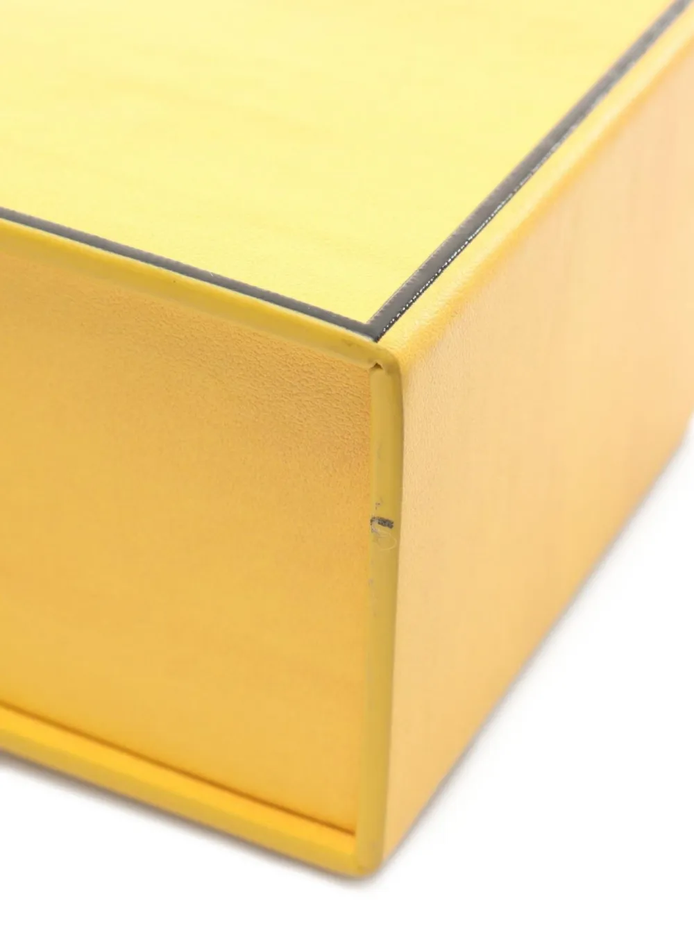 Pre-owned Fendi 2010s Box Shoulder Bag In Yellow