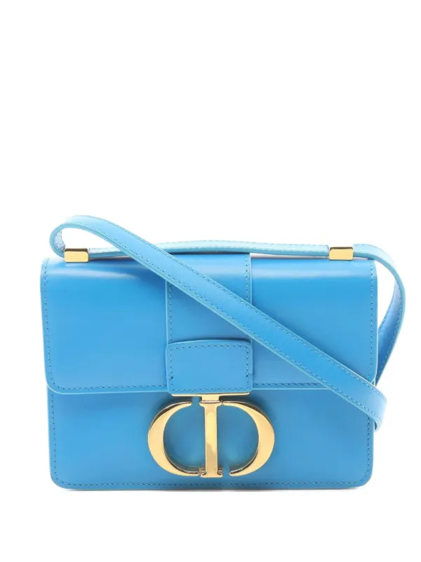 Christian Dior Pre-Owned 2010s 30 Montaigne Shoulder Bag Blue FARFETCH  IN