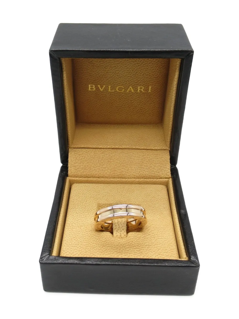Pre-owned Bvlgari 2010s 18k Rose Gold B.zero1 Ring