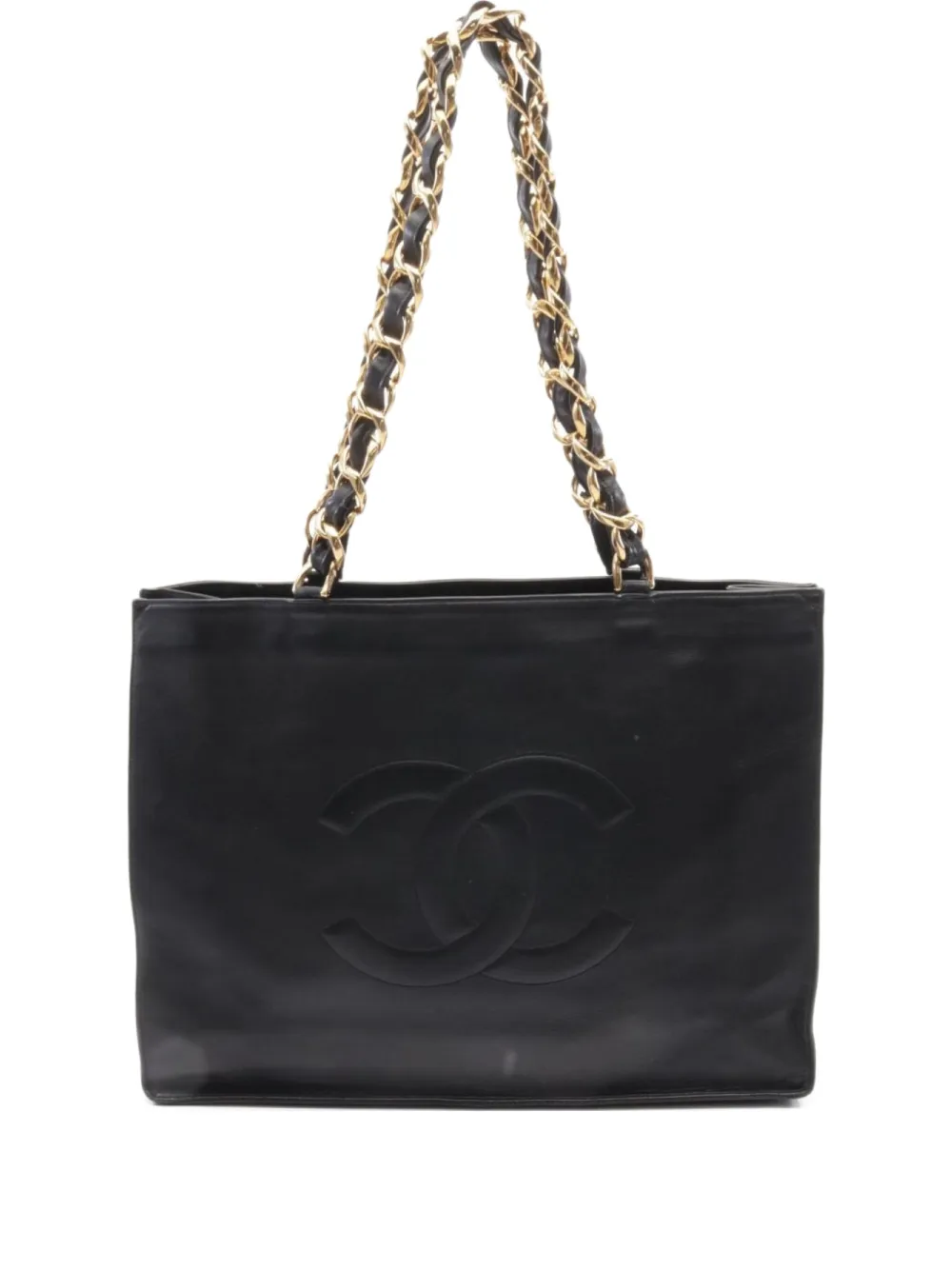 CHANEL Pre-Owned 1994-1996 Coco Mark ハンドバッグ - ブラック CHANEL Pre-Owned 1994-1996 Coco Mark ハンドバッグ - ブラック