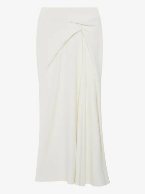 Another Tomorrow asymmetrical twist skirt 