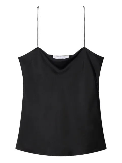 Another Tomorrow top de seda slip-on