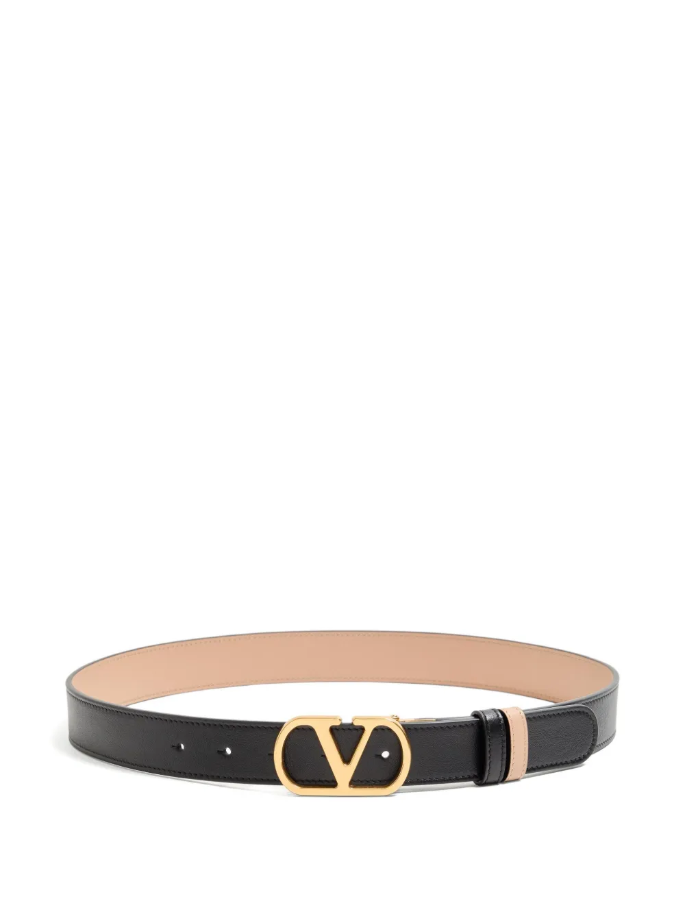 Valentino Garavani VLogo Signature leren riem Zwart