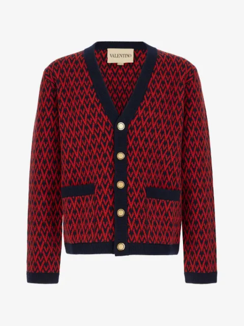 Valentino Garavani Toute La V-pattern cardigan