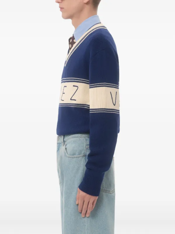 Valentino Garavani シェ ジャカード ウールコットン セーター