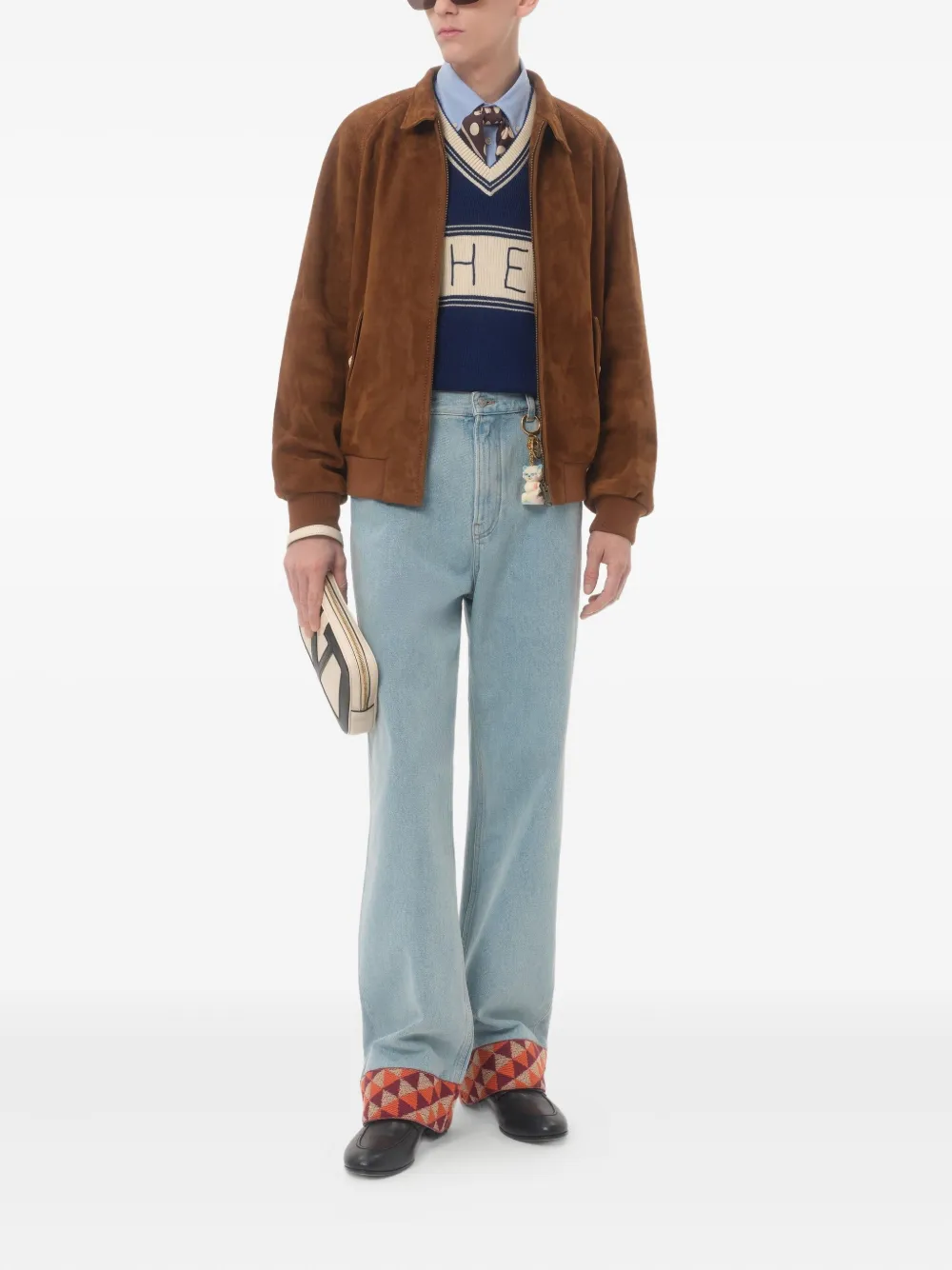 Valentino Garavani Chez-jacquard sweater | Knitted Sweaters | Image 2