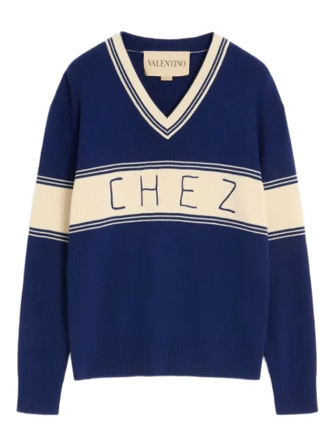 Valentino Garavani Chez-jacquard sweater