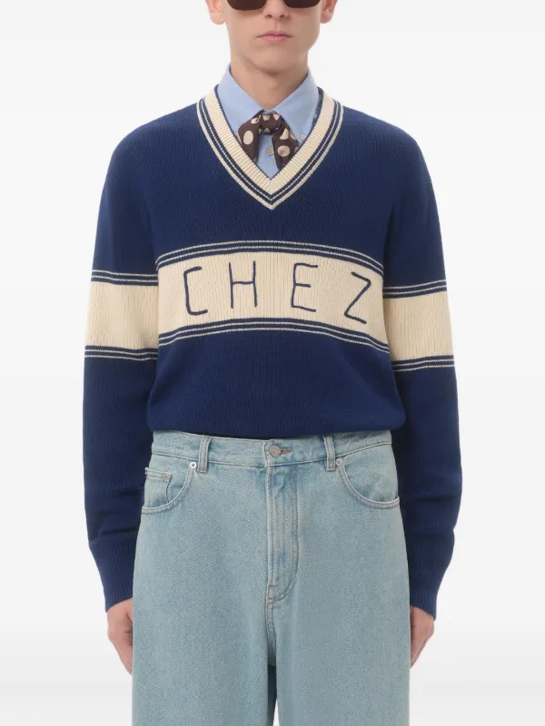 Valentino セーター Valentino Garavani シェ ジャカード ウールコットン セーター