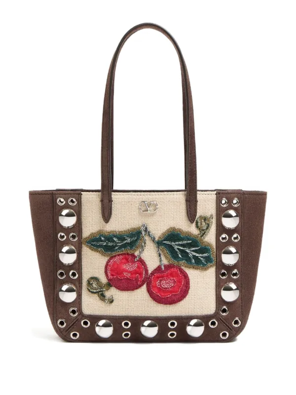 【VIP価格】VALENTINO Embroidered Nellcote Tote Bag Valentino Garavani Nellcote tote bag embroidered studs | The