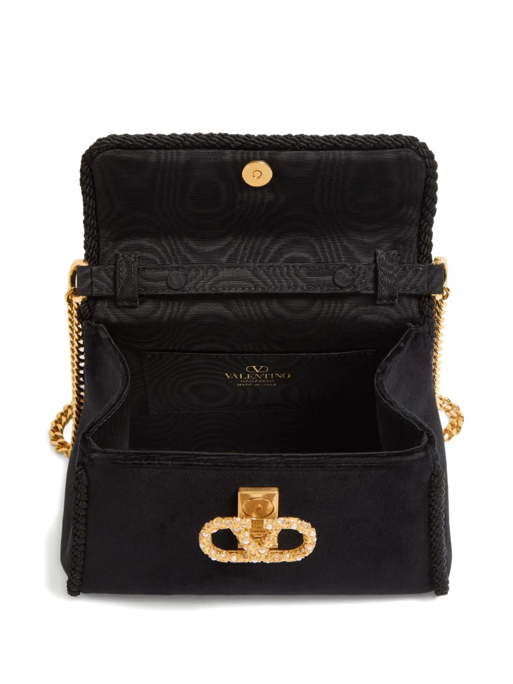 Valentino Garavani tassel-embellished Suede Shoulder Bag | Black