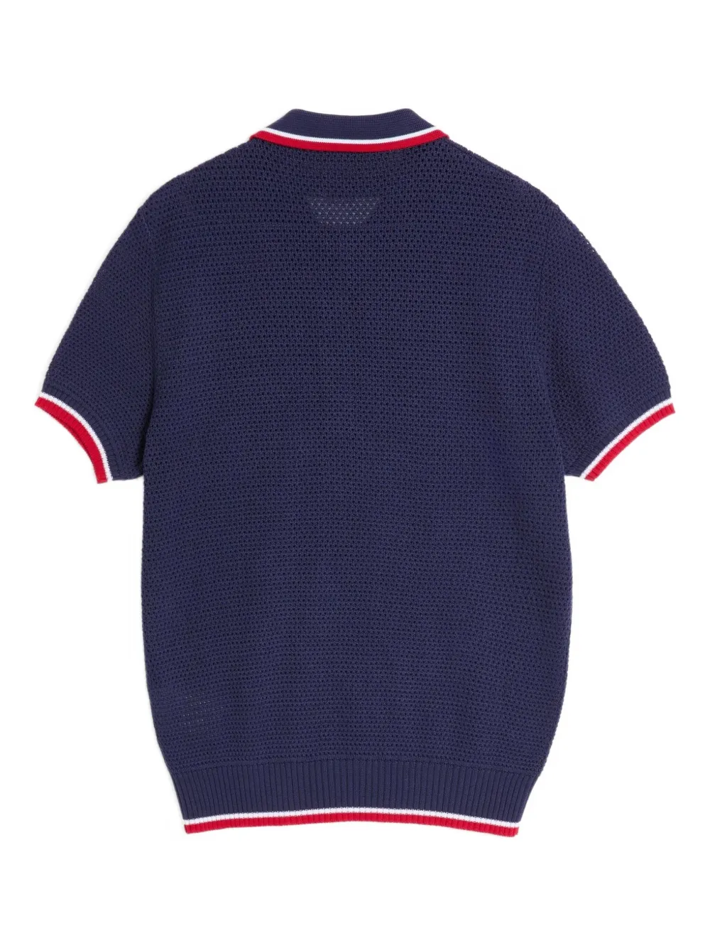 Valentino Garavani COTTON POLO SHIRT WITH VG PATCH - Blauw
