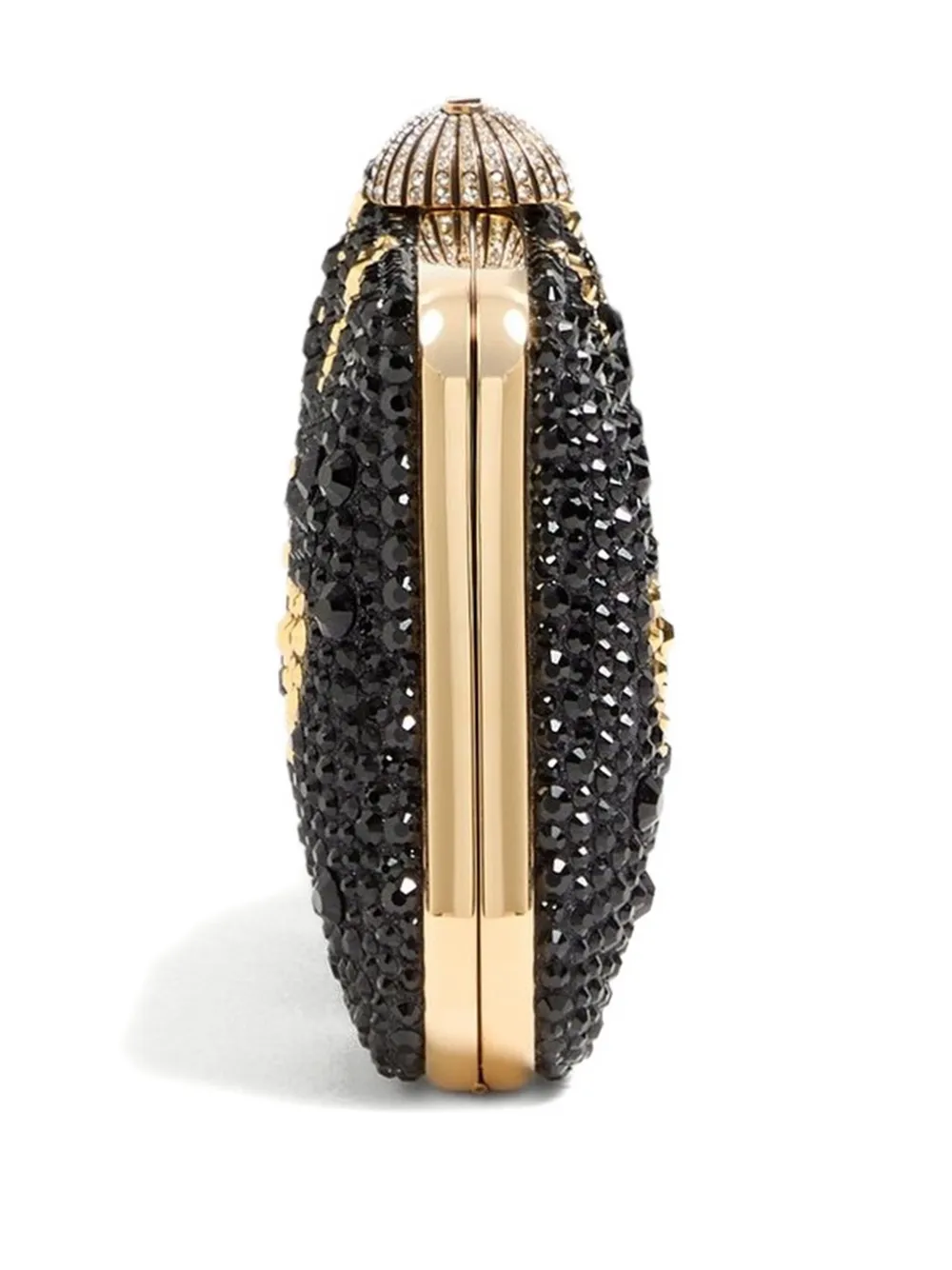 Valentino Garavani heart motif embellished clutch bag Zwart