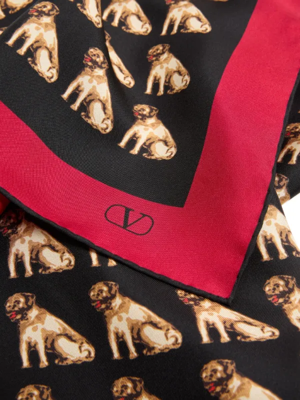 スカーフ VALENTINO Valentino Garavani 'Petit Charles' scarf 29537766_59056408_600.jpg