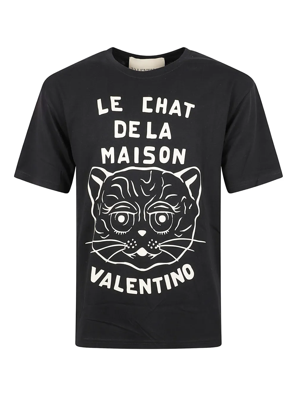 Valentino Garavani T-shirt con stampa Chat De La Maison - Nero