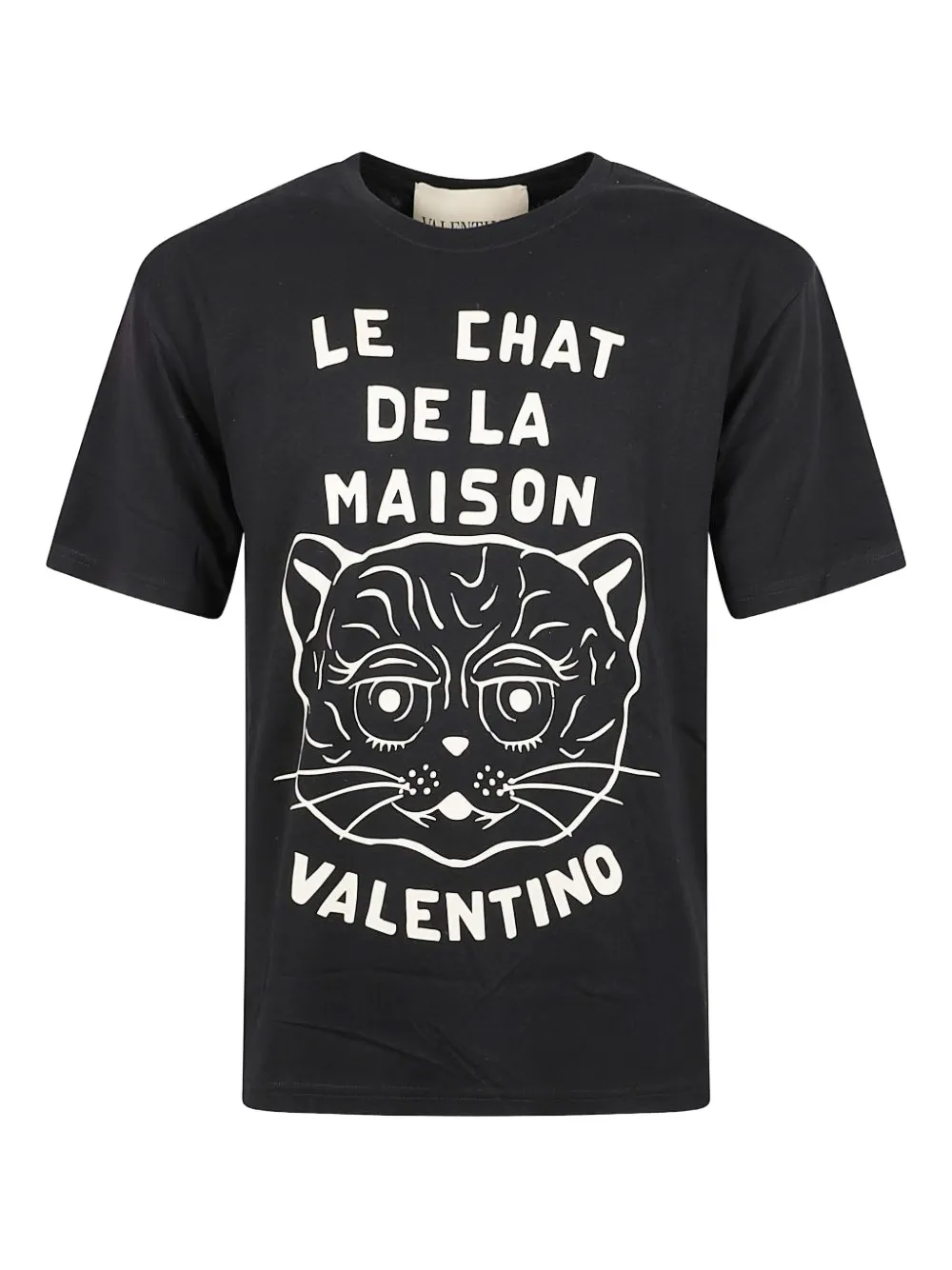 Valentino Garavani T-shirt con stampa Chat De La Maison - Nero
