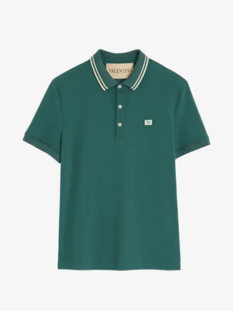 Valentino Garavani contrast-collar polo shirt