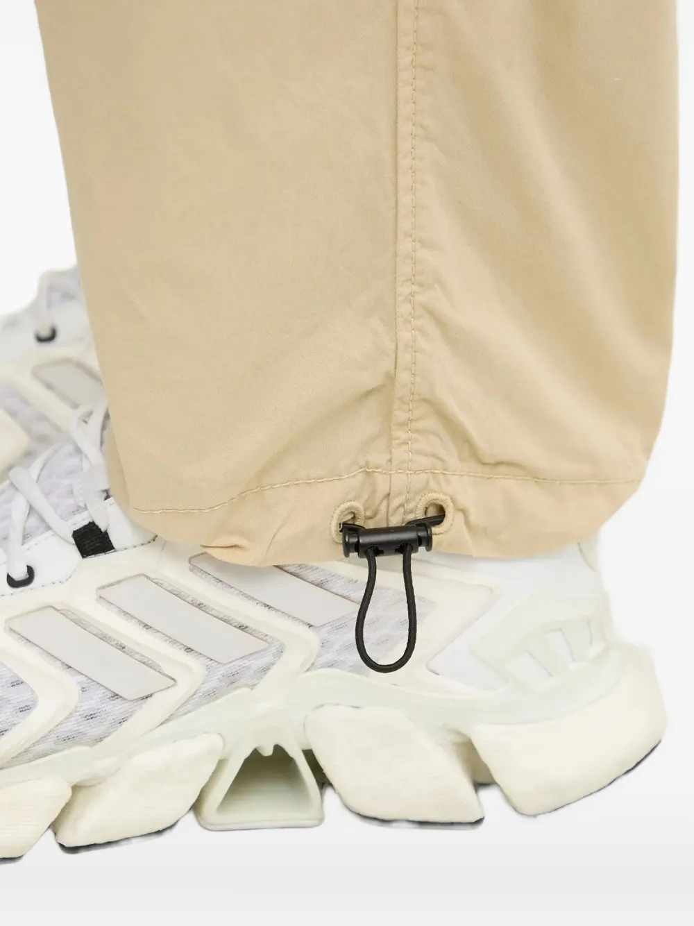 HUGO Broek met trekkoord en vlakken Beige