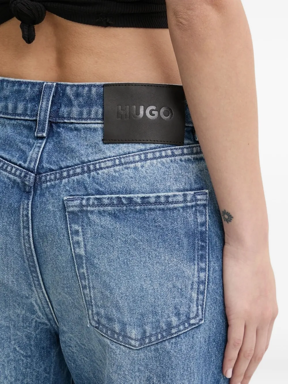 HUGO Katoenen jeans Blauw