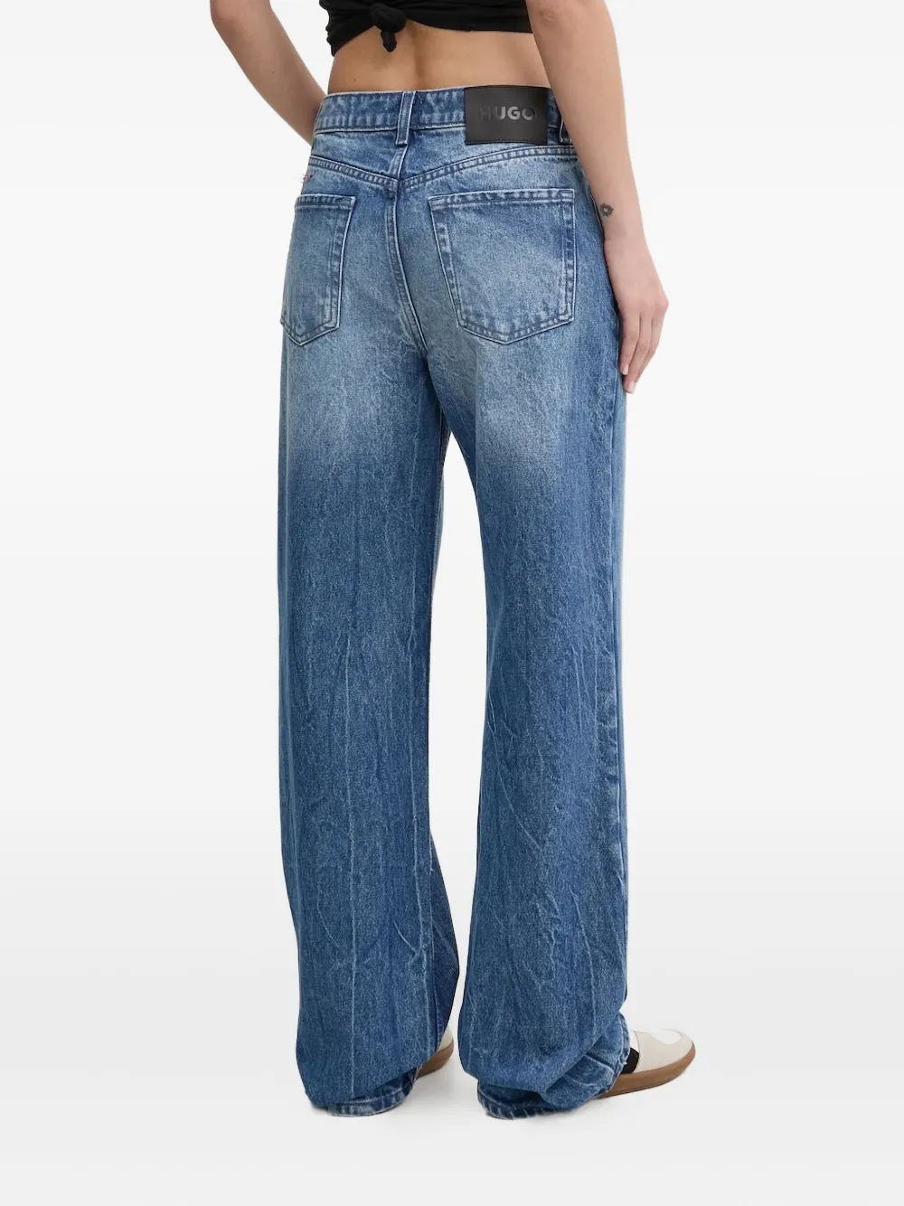 HUGO Katoenen jeans - Blauw