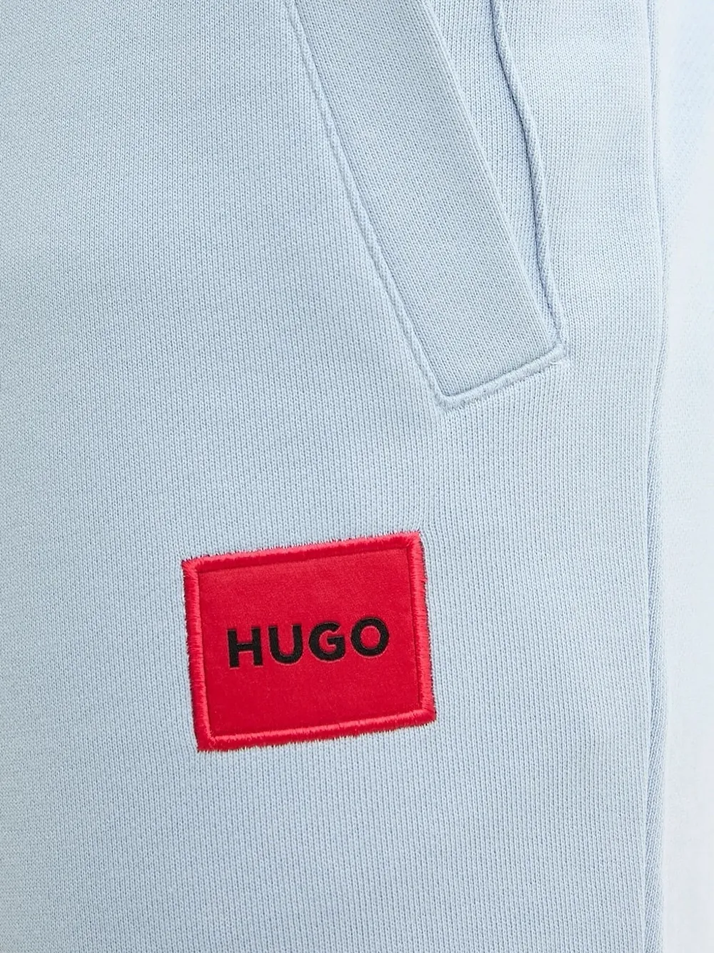 HUGO Broek met logopatch Blauw