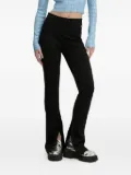 HUGO split-hem flared trousers - Black