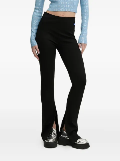 HUGO split-hem flared trousers