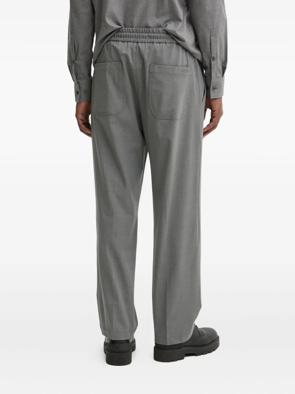 HUGO Broek met elastische tailleband Grijs