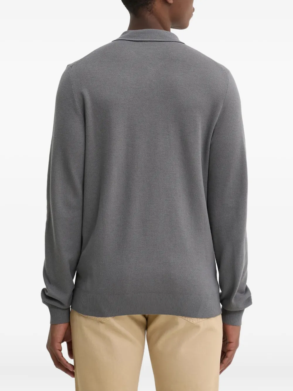 Hugo Boss Logo Patch Sweatshirt In Gray