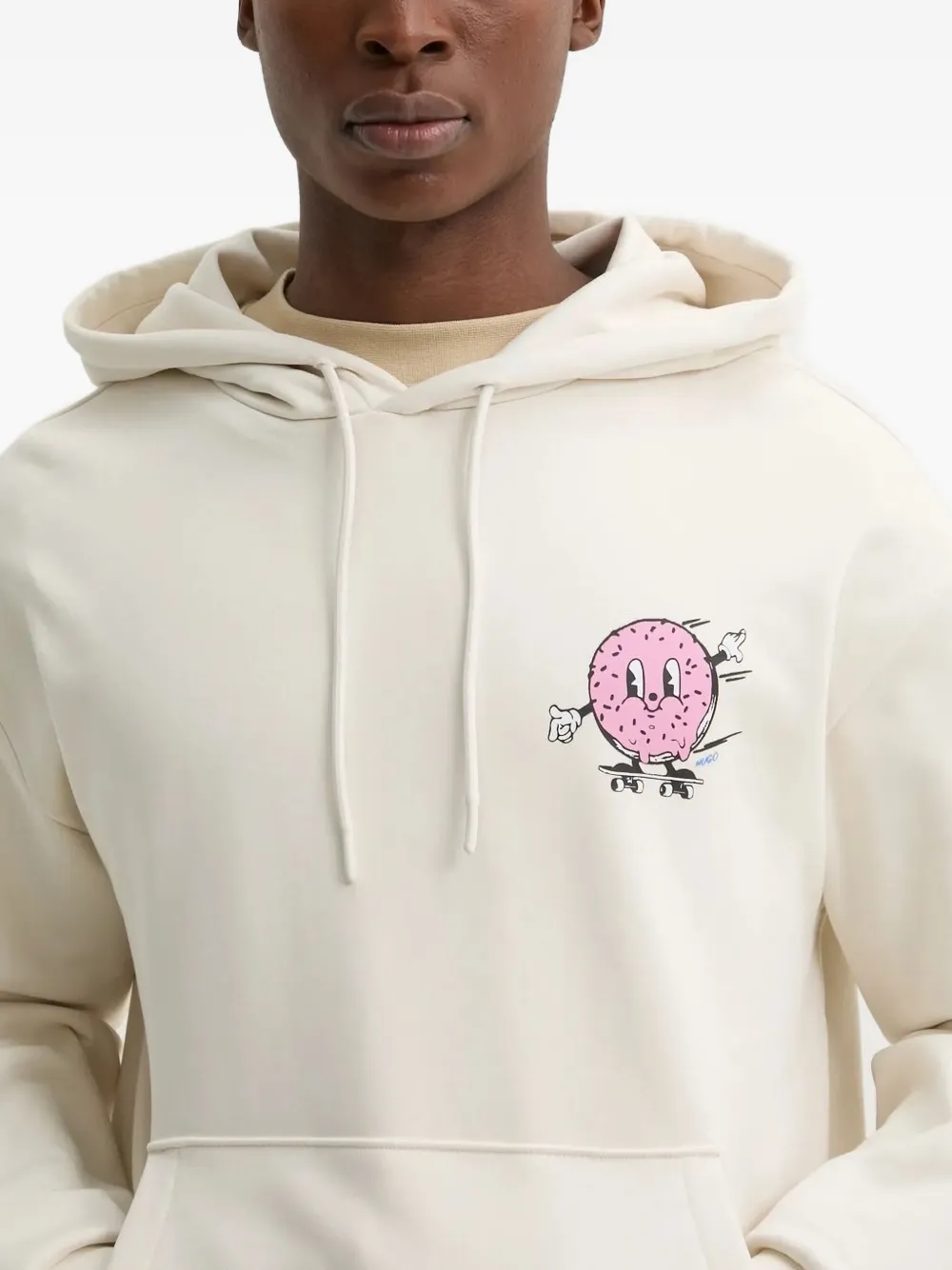 HUGO Hoodie met print Wit