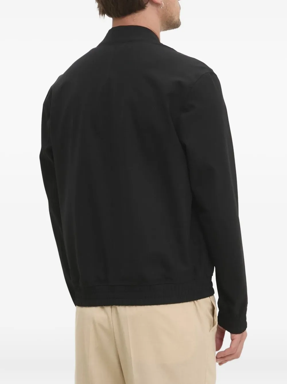 HUGO elasticated-waist bomber jacket Zwart