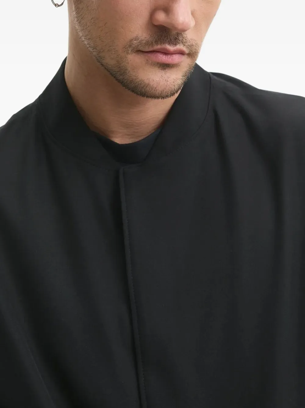 HUGO elasticated-waist bomber jacket Zwart