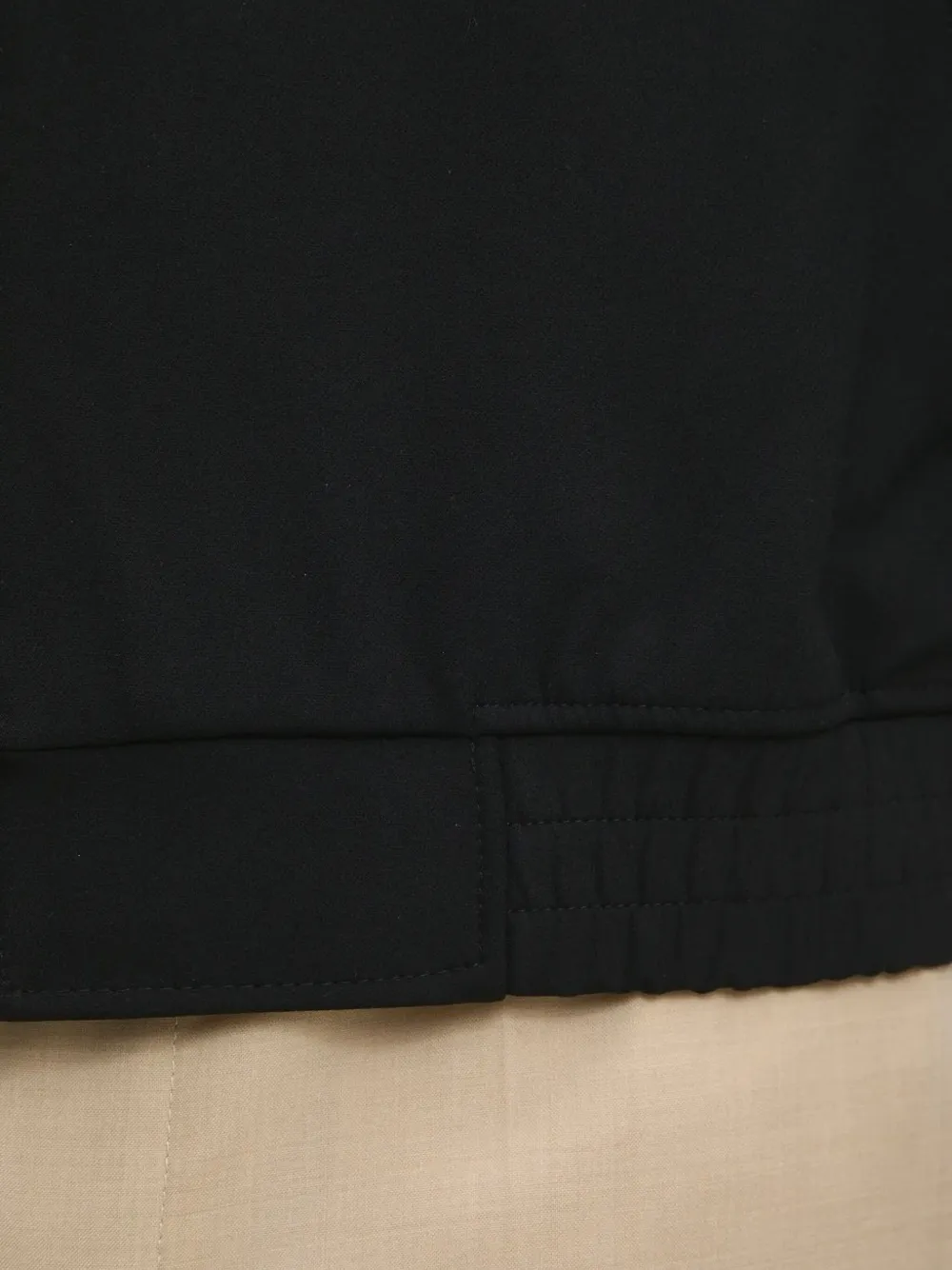 HUGO elasticated-waist bomber jacket Zwart