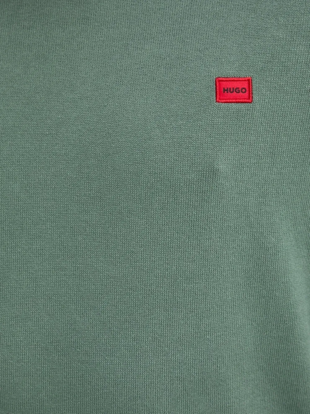 HUGO Sweater met logopatch Groen
